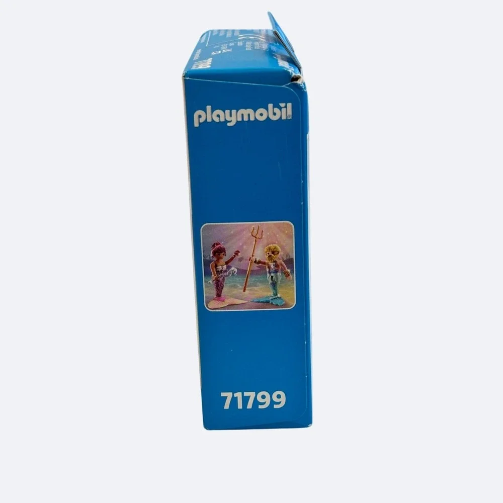 Playmobil Duo Pack Set 71799 Mermaid Merman Figures Seahorse‎ Trident New Box